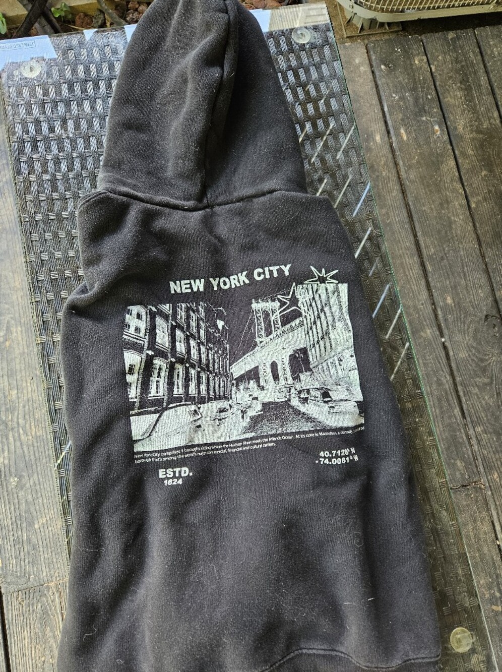Target Black New York City Pullover Hoodie with White Graphic